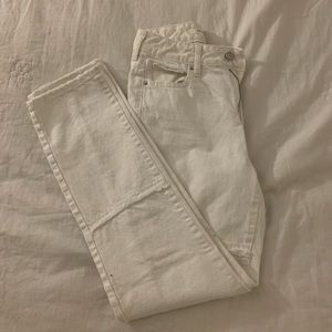 pacsun white panel mom jeans